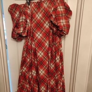 Selkie Red Plaid Dress
